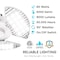 Luxrite Deformable LED Garage Light Bulbs 80W 8000LM 5000K Bright White 3 Adjustable Panel E26 Base 2-Pack LR42350-2PK - alternate 8